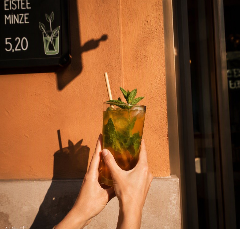 Iced Atay mit frischer Minze